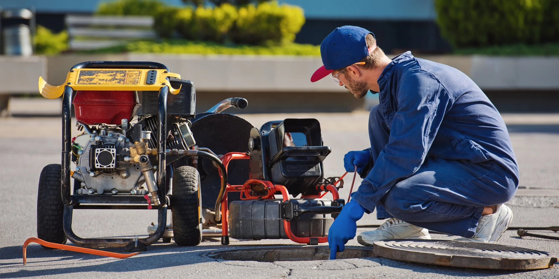 Notre spécialiste de la réparation de fuite d'eau dans l'Oise en action sur un chantier de Senlis.