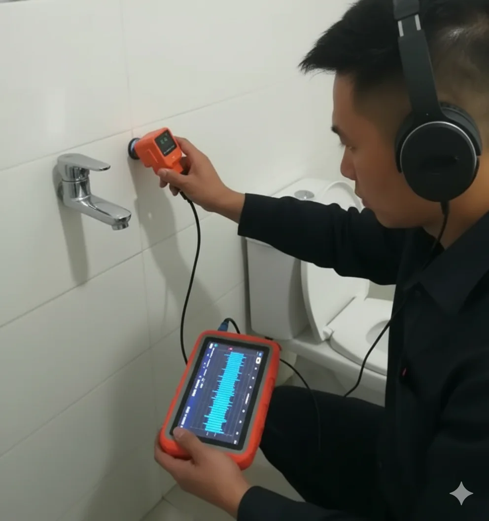 Recherche de fuite d'eau acoustique par notre expert dans l'Oise.